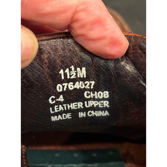 Sperry topsider mako brown leather boat shoes mens size 11.5. - Picture 6 of 8